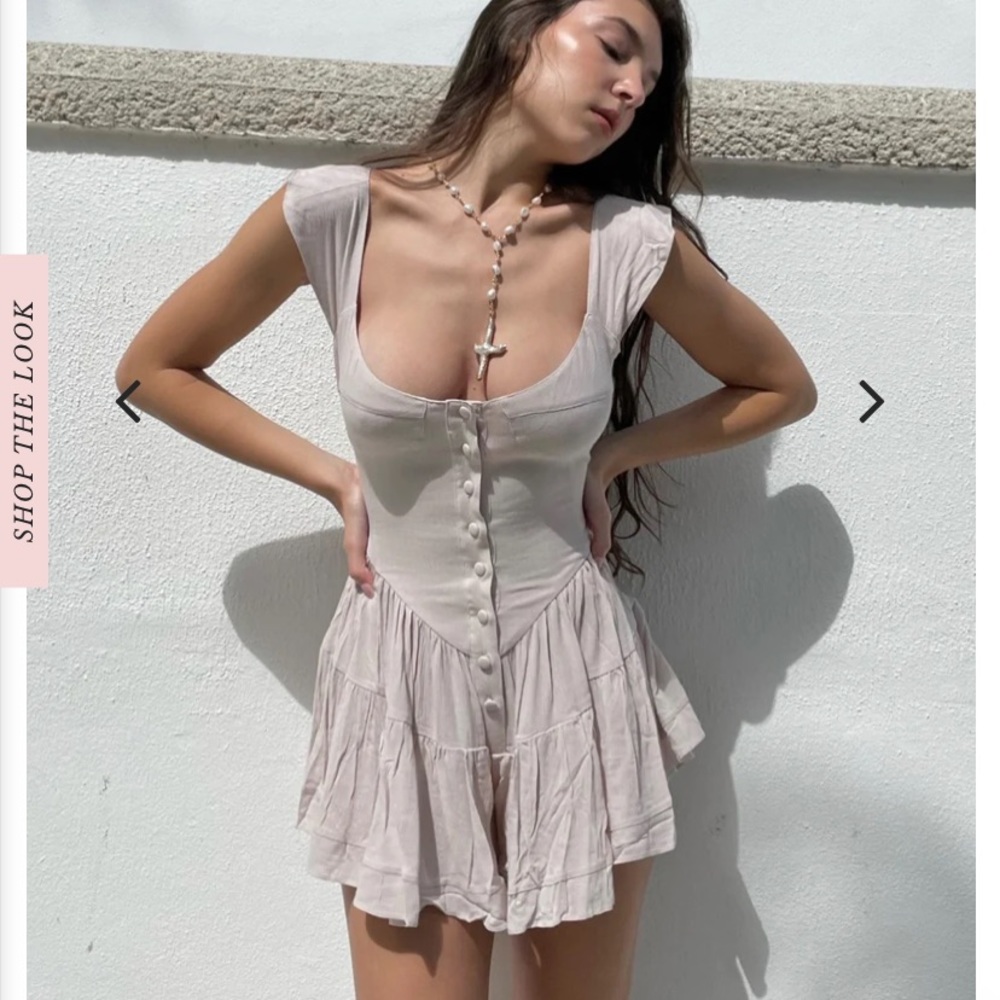 Vanessa Mooney Elisabeth romper dress in medium